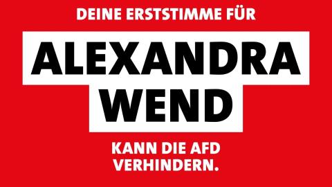Deine Erststimme für Alexandra Wend